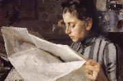 Anders Zorn Emma Zorn reading Spain oil painting artist